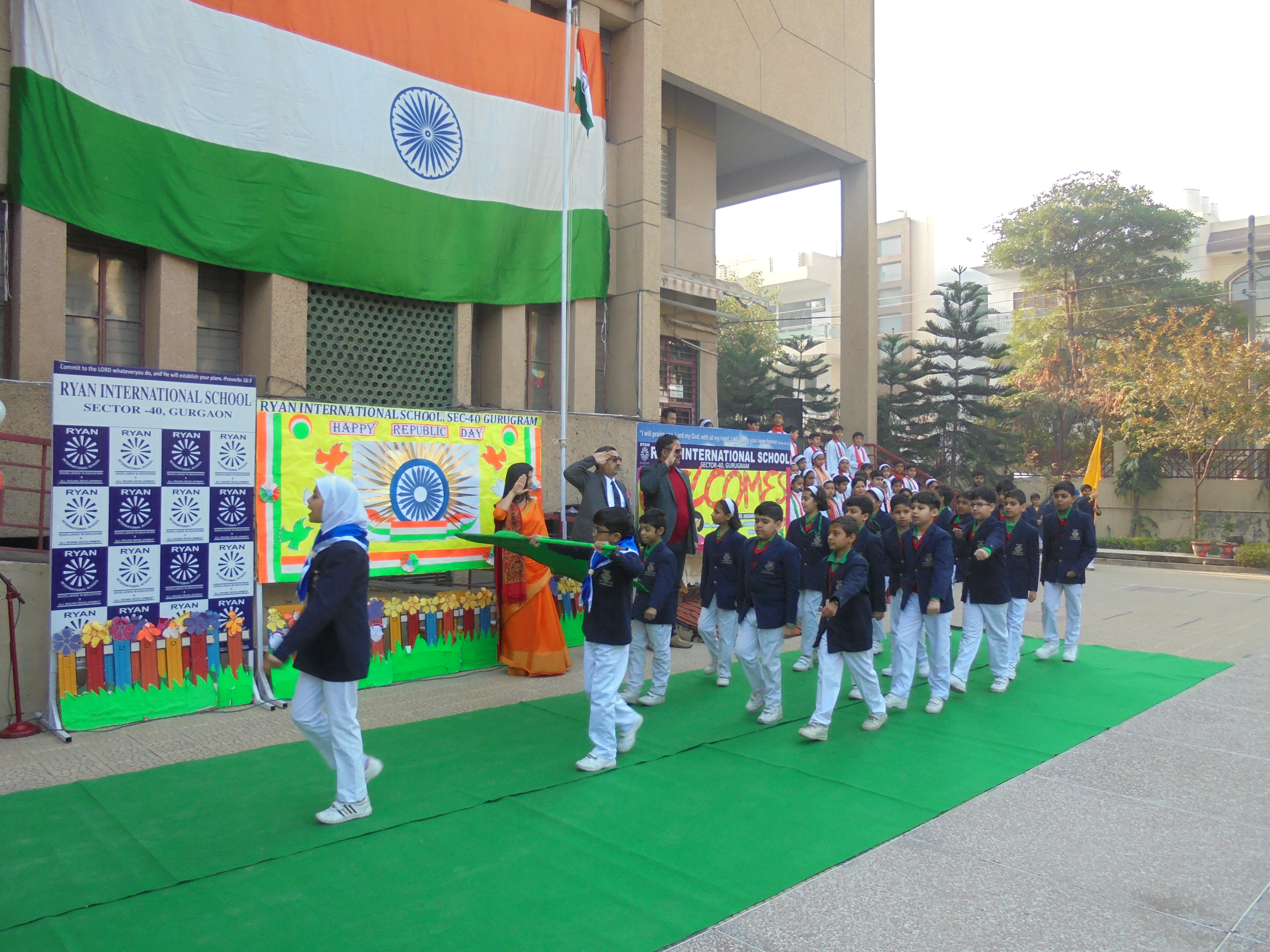 Republic Day - Ryan International School, Sector 40 , Gurgaon